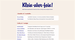 Desktop Screenshot of klein-aber-fein.de