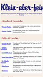 Mobile Screenshot of klein-aber-fein.de