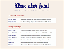 Tablet Screenshot of klein-aber-fein.de